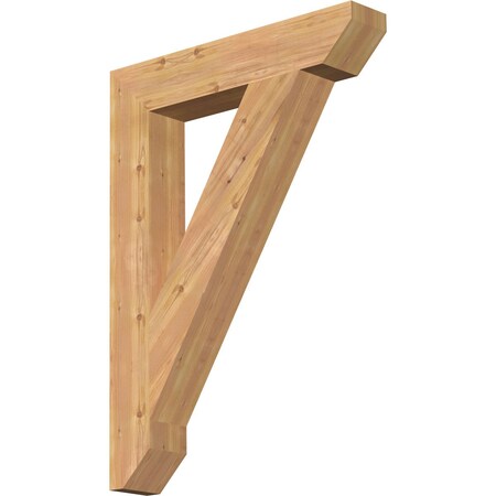 Ekena Millwork Traditional Slat Smooth Bracket, Western Red Cedar, 5 1/2"W x 32"D x 44"H BKT06X32X44TRA06SWR